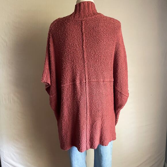 Elan Mock Neck Pullover Cross Front Cranberrry O/S Sweater. Great condition. - Picture 7 of 7